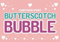 Butterscotch Bubble Font - Featured Image