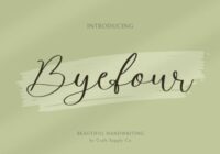 Byefour Font - Featured Image
