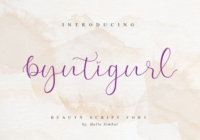 Byutigurl Font - Featured Image