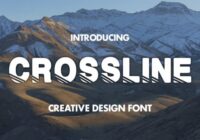 CROSSLINE Font - Featured Image