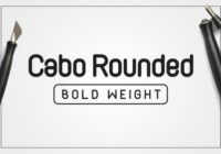 Cabo Rounded Bold Font - Featured Image