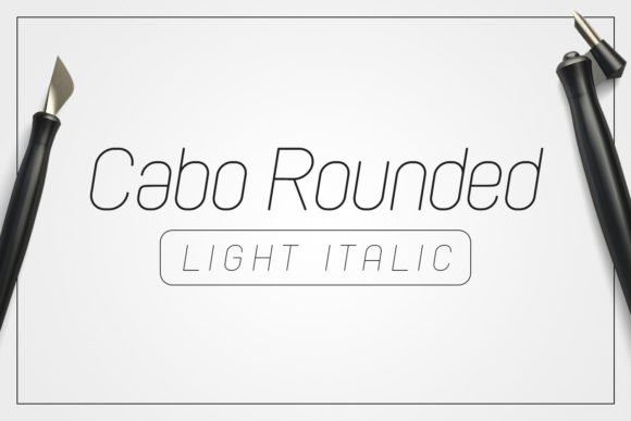 Cabo Rounded Light Italic Font - Featured Image
