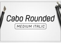 Cabo Rounded Medium Italic Font - Featured Image