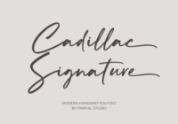 Cadillac Signature Font - Featured Image