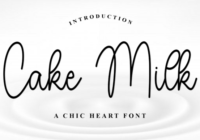 Cake Milk Font - Featured Image