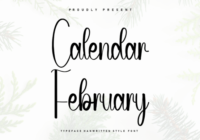Calendar February Font - Featured Image