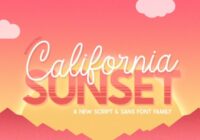 California Sunset Font - Featured Image