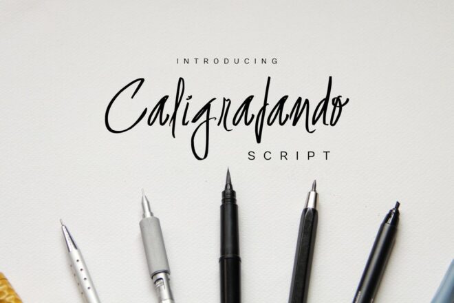 Caligrafando Script Font - Featured Image