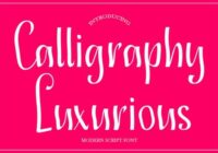 Calligraphy Luxurious Font - Featured Image