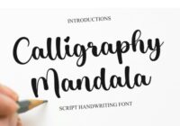 Calligraphy Mandala Font - Featured Image
