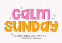 Calm Sunday Font - Featured Image
