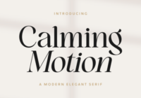 Calming Motion Font - Featured Image