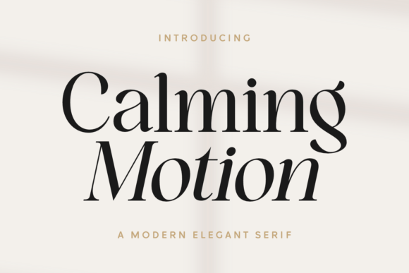 Calming Motion Font - Featured Image