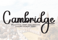 Cambridge Font - Featured Image