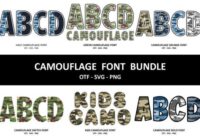 Camouflage Bundle Font - Featured Image