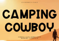 Camping Cowboy Font - Featured Image
