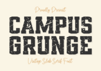 Campus Grunge Font - Featured Image