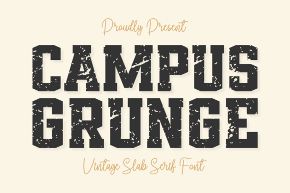 Campus Grunge Font - Featured Image