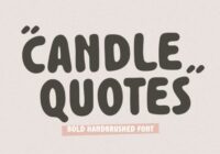 Candle Quotes Font - Featured Image