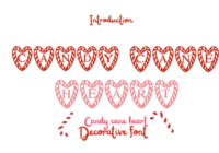 Candy Cane Heart Font - Featured Image