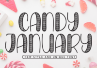 Candy January Font - Featured Image