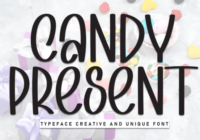 Candy Present Font - Featured Image