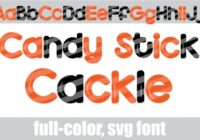 Candy Stick Cackle Font - Featured Image