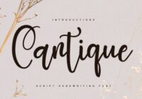 Cantique Font - Featured Image