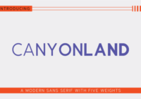 Canyonland Font - Featured Image
