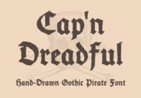 Cap’n Dreadful Font - Featured Image
