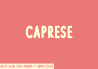 Caprese Font - Featured Image