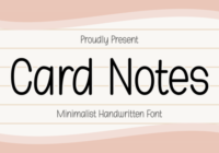 Card Notes Font - Featured Image