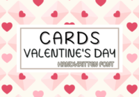 Cards Valentine Font - Featured Image