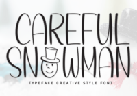 Careful Snowman Font - Featured Image