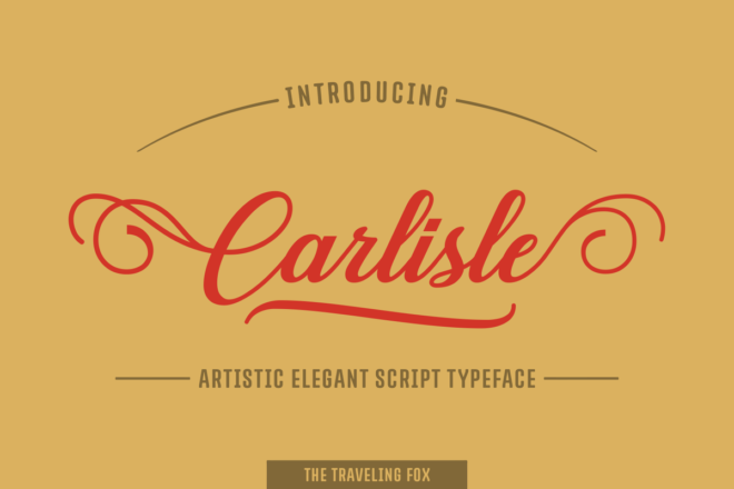 Carlisle Font - Featured Image