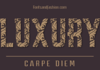 Carpe Diem Luxury Font - Featured Image