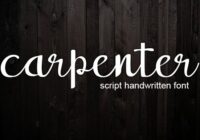 Carpenter Font - Featured Image