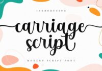 Carriage Script Font - Featured Image