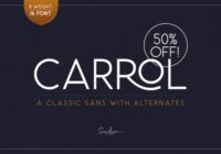Carrol Family Font - Featured Image