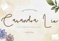 Casandra Lie Font - Featured Image