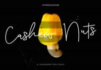 Cashew Nuts Font - Featured Image