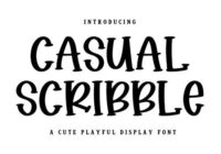 Casual Scribble Font - Featured Image