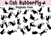 Cat Butterfly Font - Featured Image