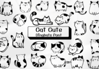 Cat Cute Font - Featured Image