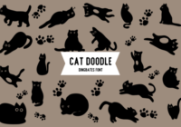 Cat Doodle Font - Featured Image