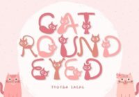 Cat Round Eyed Font - Featured Image