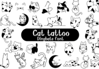 Cat Tattoo Font - Featured Image