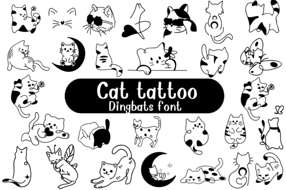 Cat Tattoo Font - Featured Image