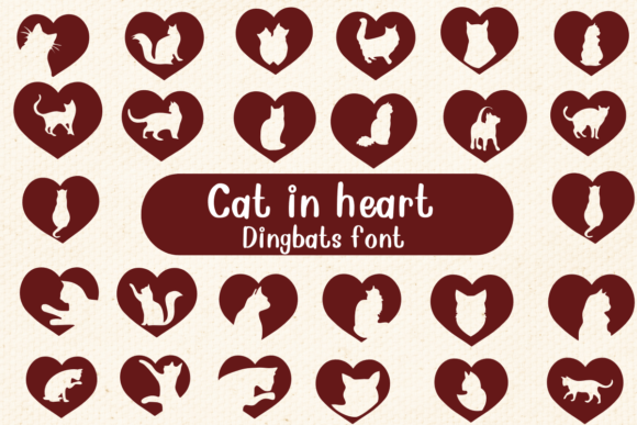 Cat in Heart Font - Featured Image
