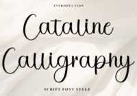 Cataline Calligraphy Font - Featured Image